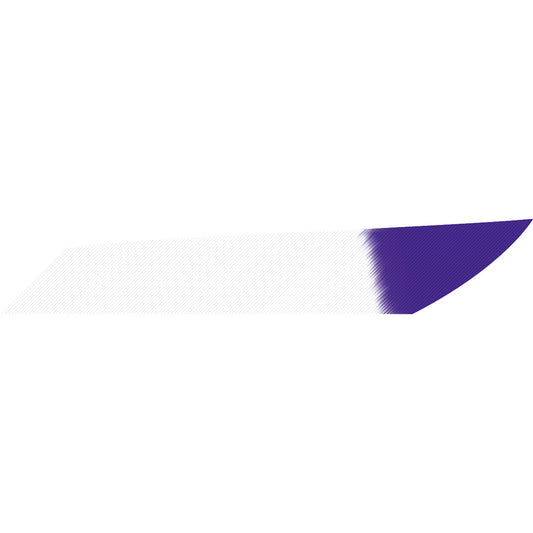 Gateway Mako Feathers White Purple Tip 3.125 In. Lw 50 Pk.