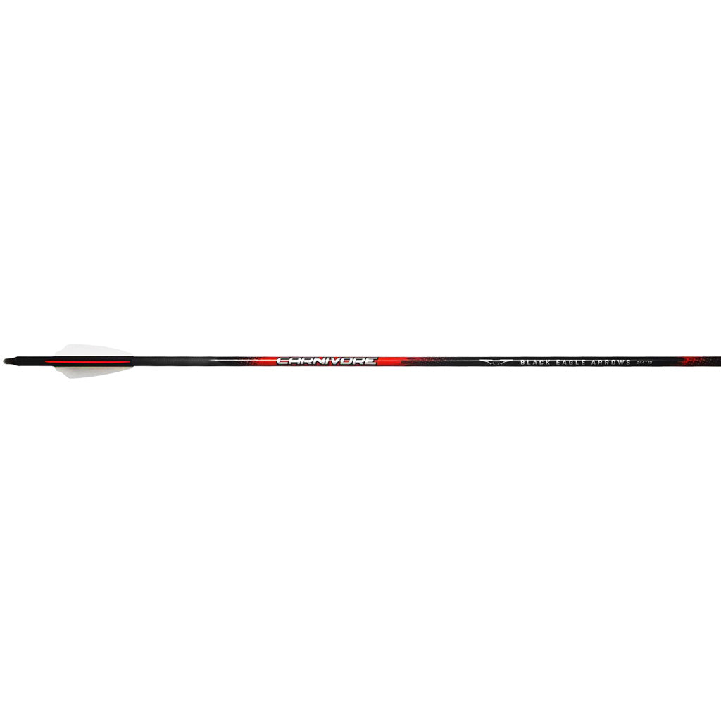 Black Eagle Carnivore Arrows .001 350 2.5 In. Shield Cut 6 Pk.