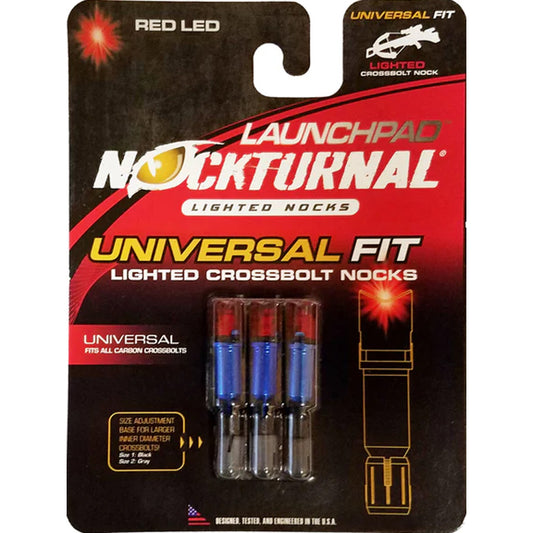 Nockturnal Launchpad Crossbow Nocks Red 3 Pk.