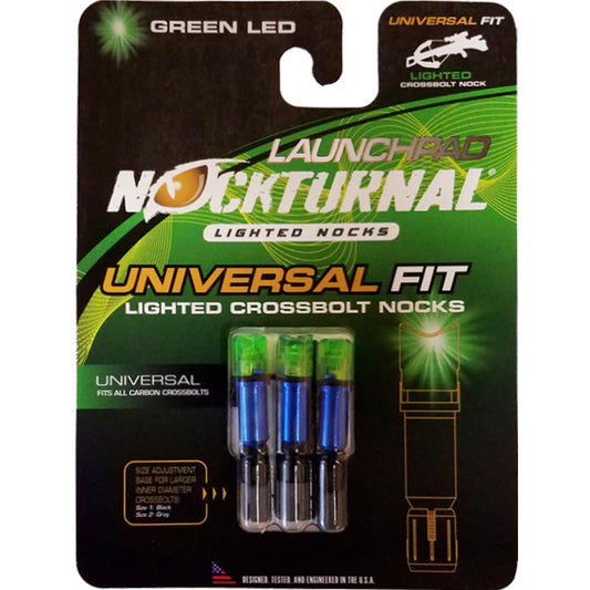 Nockturnal Launchpad Crossbow Nocks Green 3 Pk.