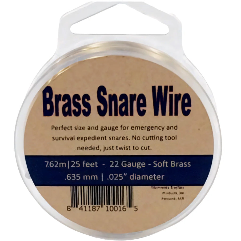Brass Survival And Snare Wire .025 Diameter 25 Ft.