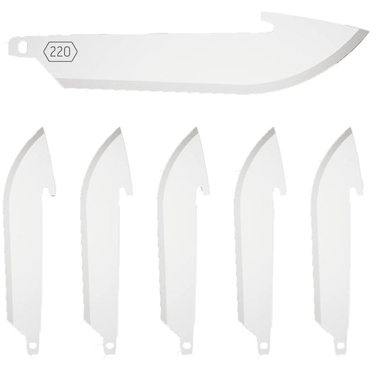 Outdoor Edge Drop Point Blades 2.2 In. Tumbled Blades 6 Pk.
