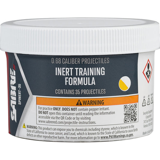 Sabre Inert Practice 0.68 Caliber Projectile 35ct