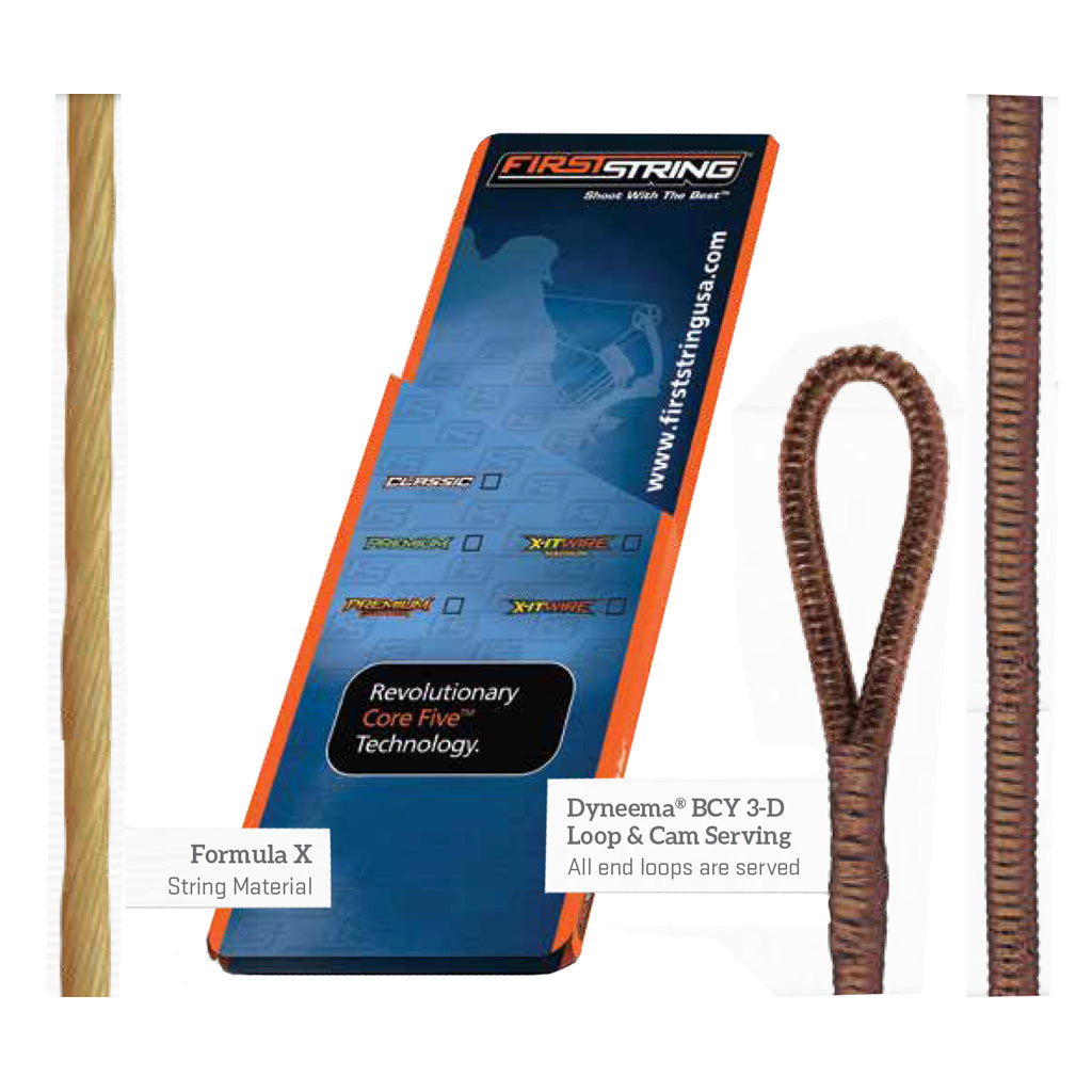 Firststring Classic String Set Buckskin W/tan Serving Mathews Switchback Xt