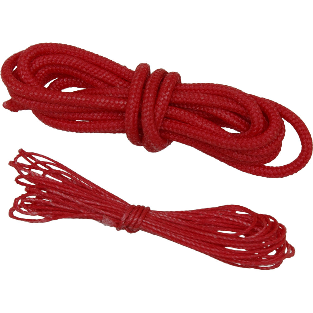 October Mountain Loop & Serving String Repair Kit Red 3ft/6ft