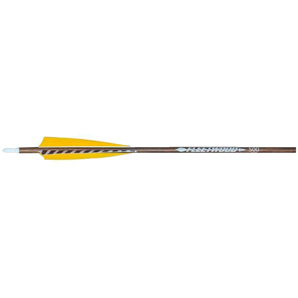 Fleetwood Natural Grain Carbon Arrows 500 Feathers 6 Pk. PredatorsArchery