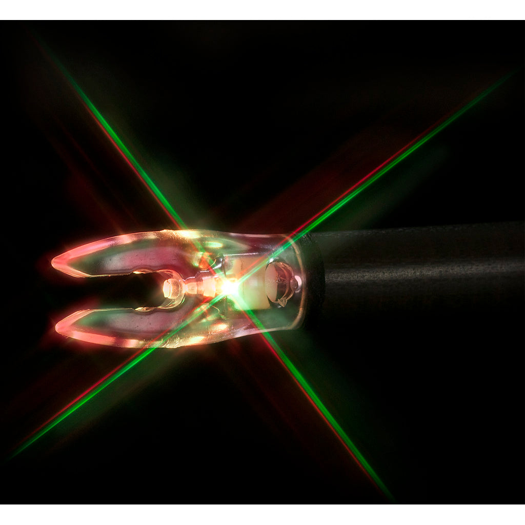 Nockturnal Fit Lighted Nocks Strobing Red-green 3pk.
