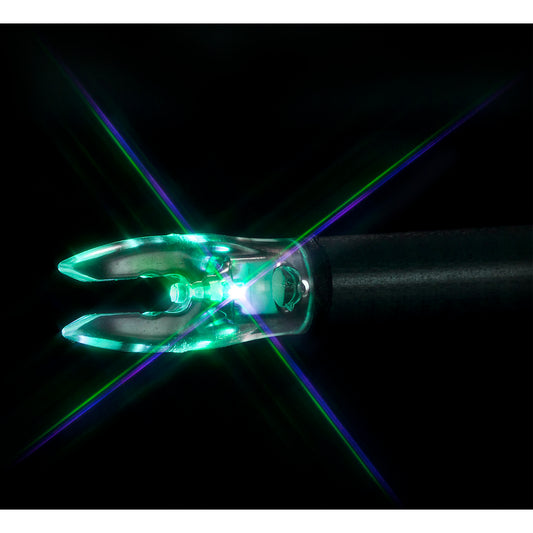Nockturnal Fit Lighted Nocks Strobing Blue-green 3 Pk.