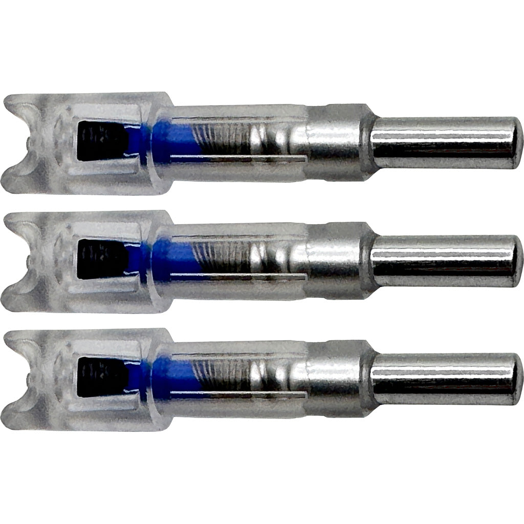 Flex Fletch Lit Lighted Crossbow Nocks .300 Blue 3 Pk.
