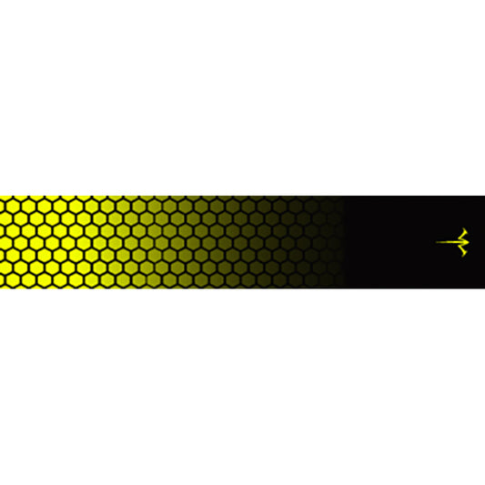 White Water Archery Honeycomb Fade Arrow Wraps Fade Flo Yellow 5 In. X 1.125 In. 15 Pk.