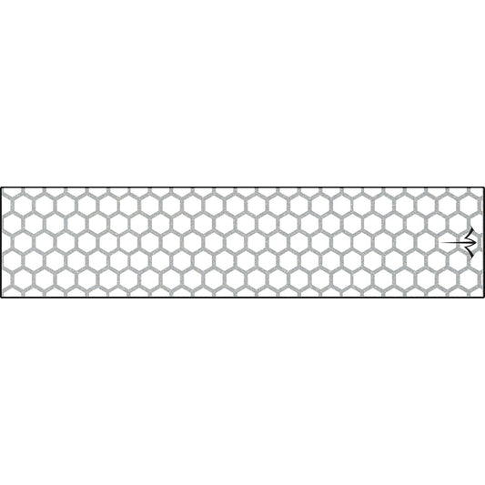White Water Archery Reflective Arrow Wraps Honeycomb White 5 In. X 1.125 In. 15 Pk.