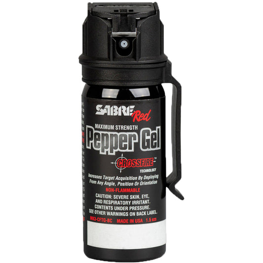 Sabre Red Crossfire Pepper Gel 1.8 Oz With Clip
