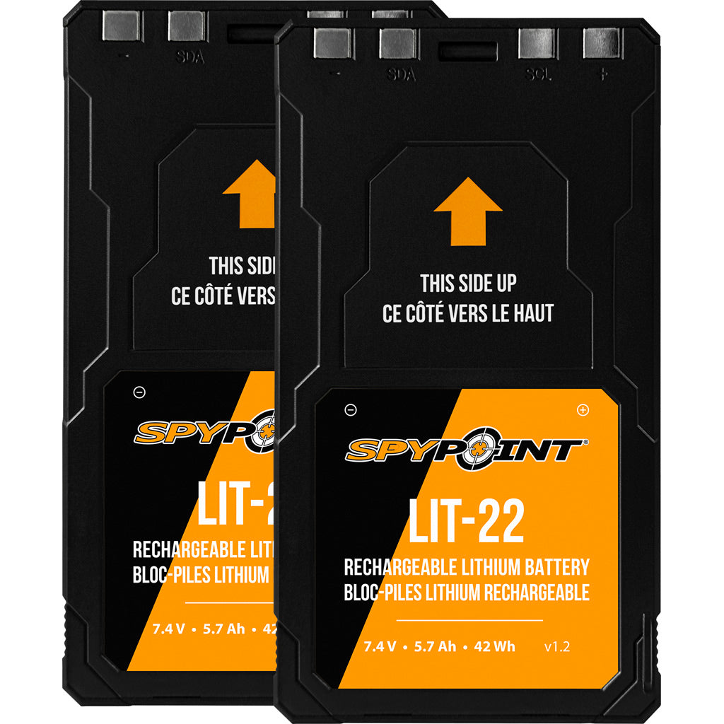 Spypoint Lit 22 Rechargeable Lithium Battery Pack Twin Pack