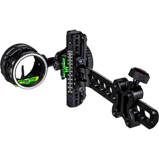 Axcel Driver Plus Slider Sight W/avx-41 Scope Stealth Bh .010 Green Fiber Single Pin Rh