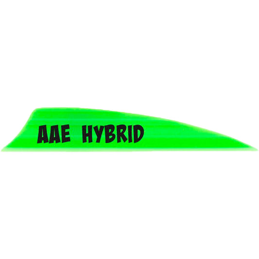 Aae Hybrid 2.0 Shield Cut Vanes Bright Green 50 Pk.
