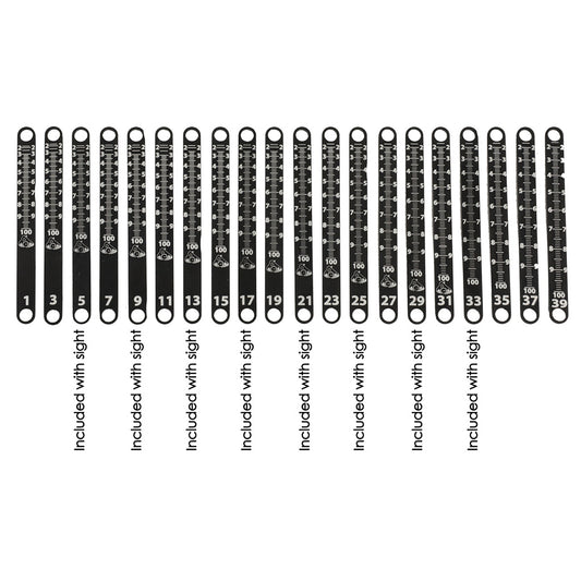 Axcel Achieve Xp Metal Sight Tape Scale #5 And #6