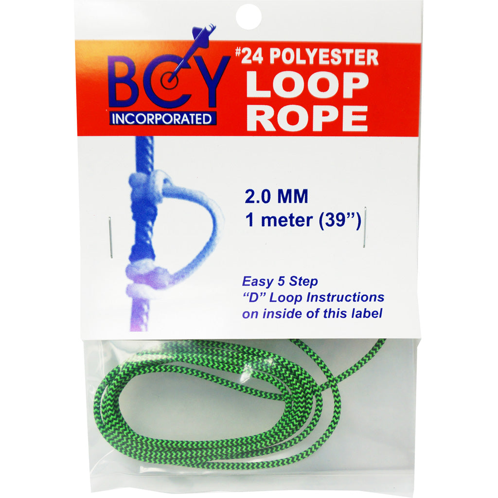 Bcy 24 D-loop Material Flo Green-black 1m