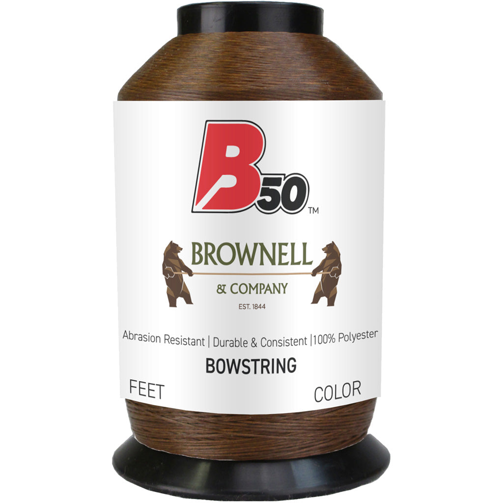 Brownell B50 Bowstring Material Dark Brown 1/4 Lb.
