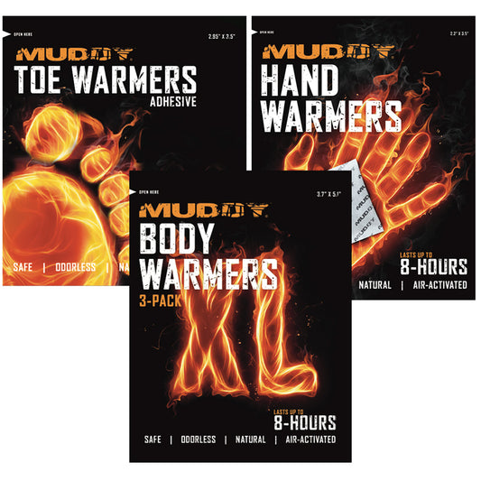 Muddy Warmer Variety Pack Hand, Toe, Xl Body 6 Ct.