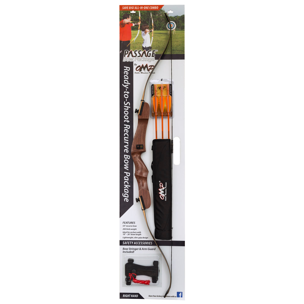 October Mountain Passage Recurve Bow Package 54 In. 20 Lbs. Lh