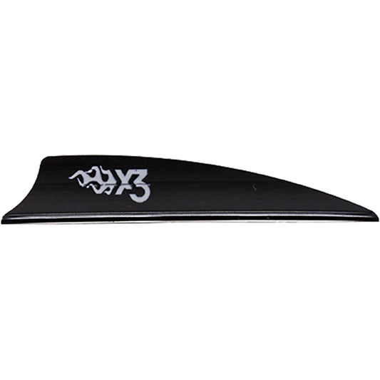 Bohning X3 Vanes Black 2.25 In. 100 Pk.