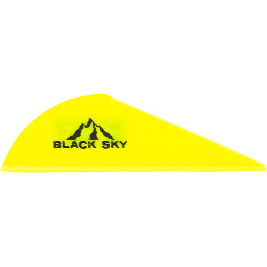 Bohning Black Sky Vane 2 In. Neon Yellow 100 Pk.