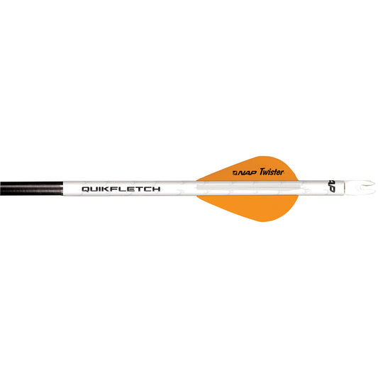 Nap Quikfletch W-twister Vanes White-orange 6 Pk.