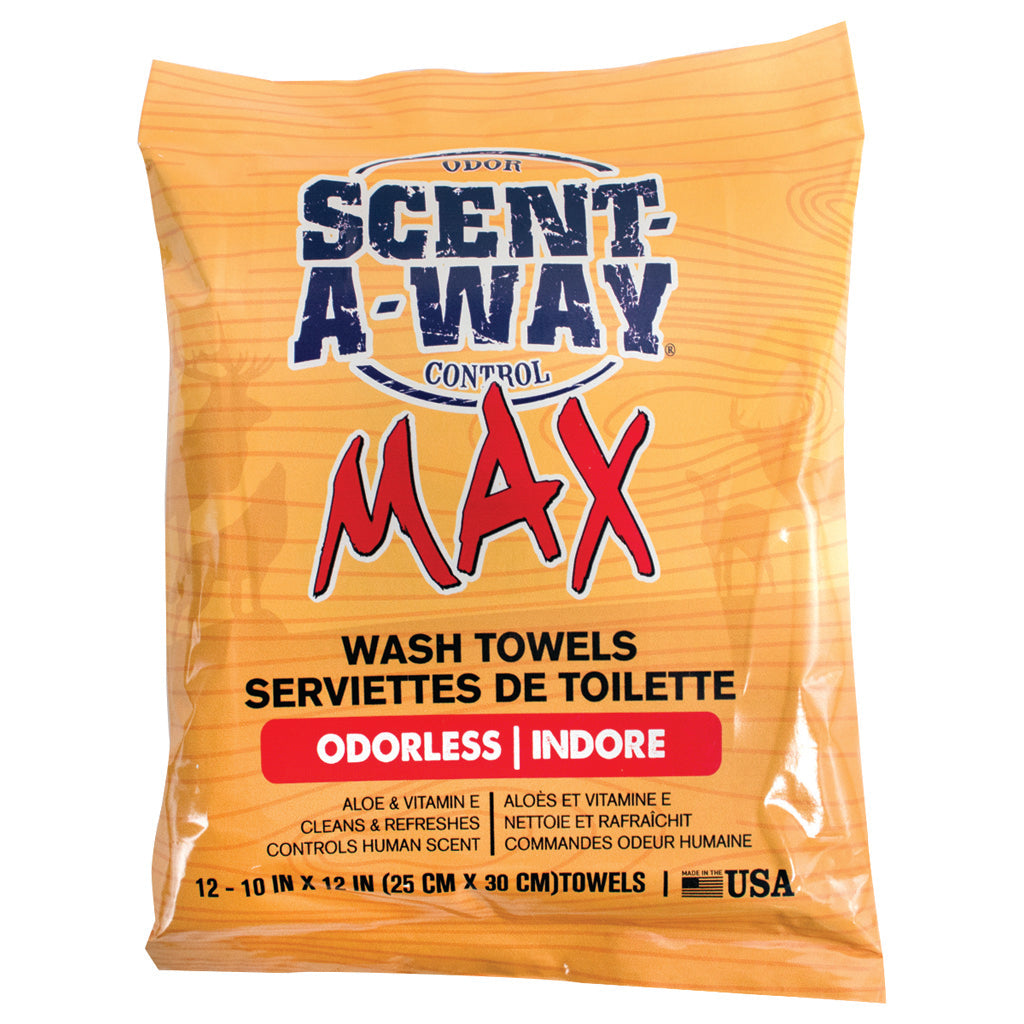 Scent-a-way Max Wash Towels 12 Pk.