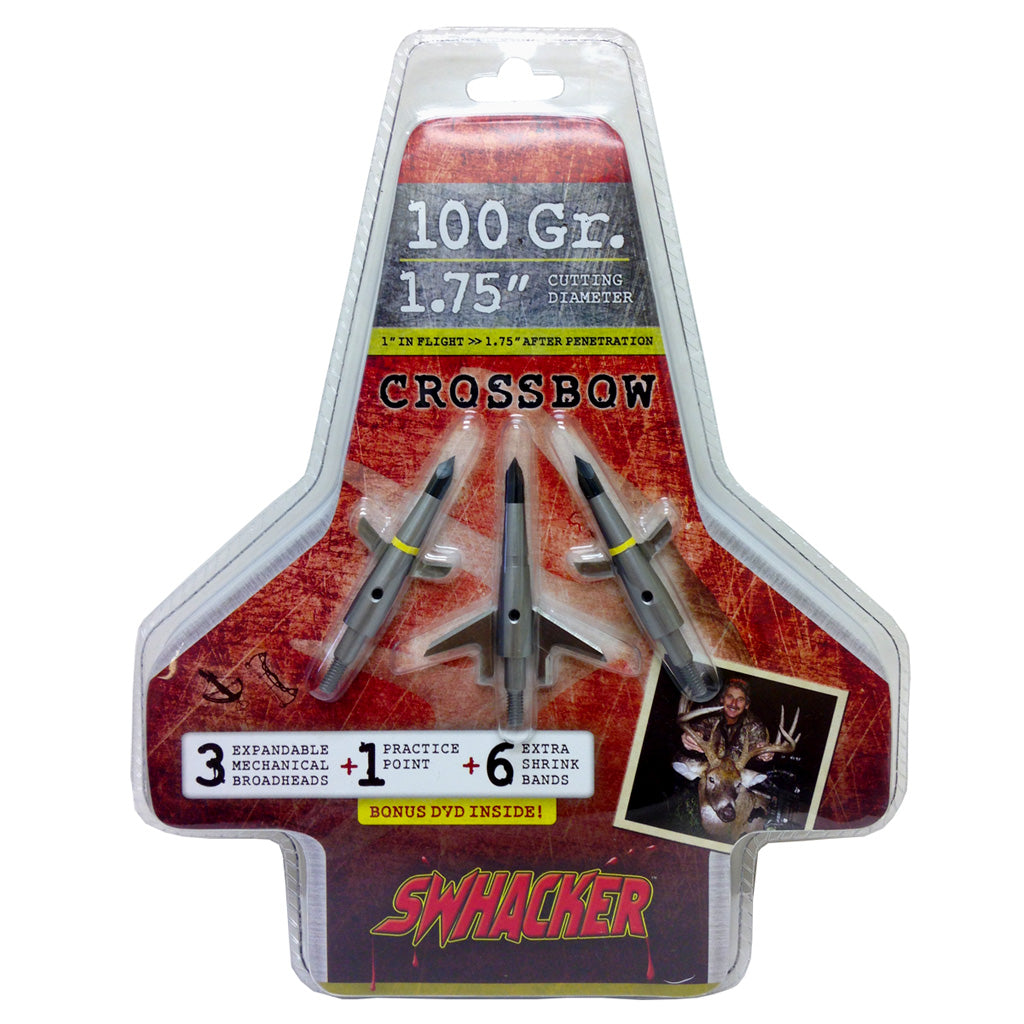 Swhacker Crossbow Broadheads 100 Gr. 1.75 In. 3 Pk.