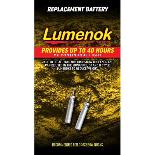Lumenok Replacement Batteries For Bolt Ends 2 Pk.