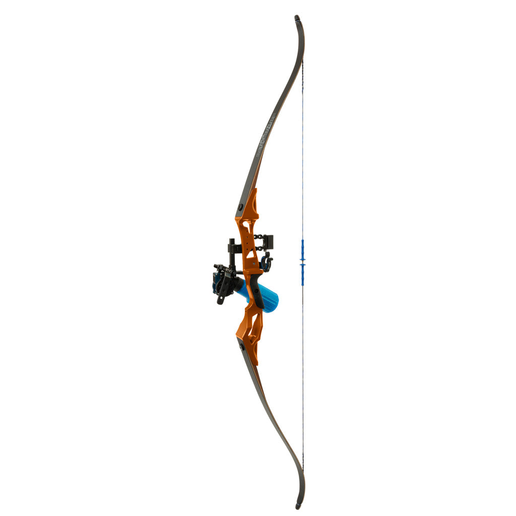 Fin Finder Bank Runner Bowfishing Recurve Package W-winch Pro Bowfishing Reel Orange 35 Lbs. Rh