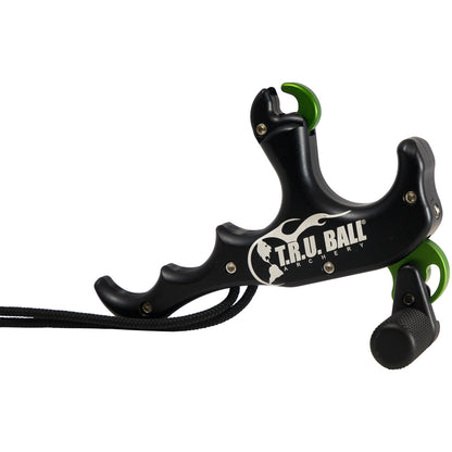 Tru Ball T-rex Release Bone Collector 4 Finger Black