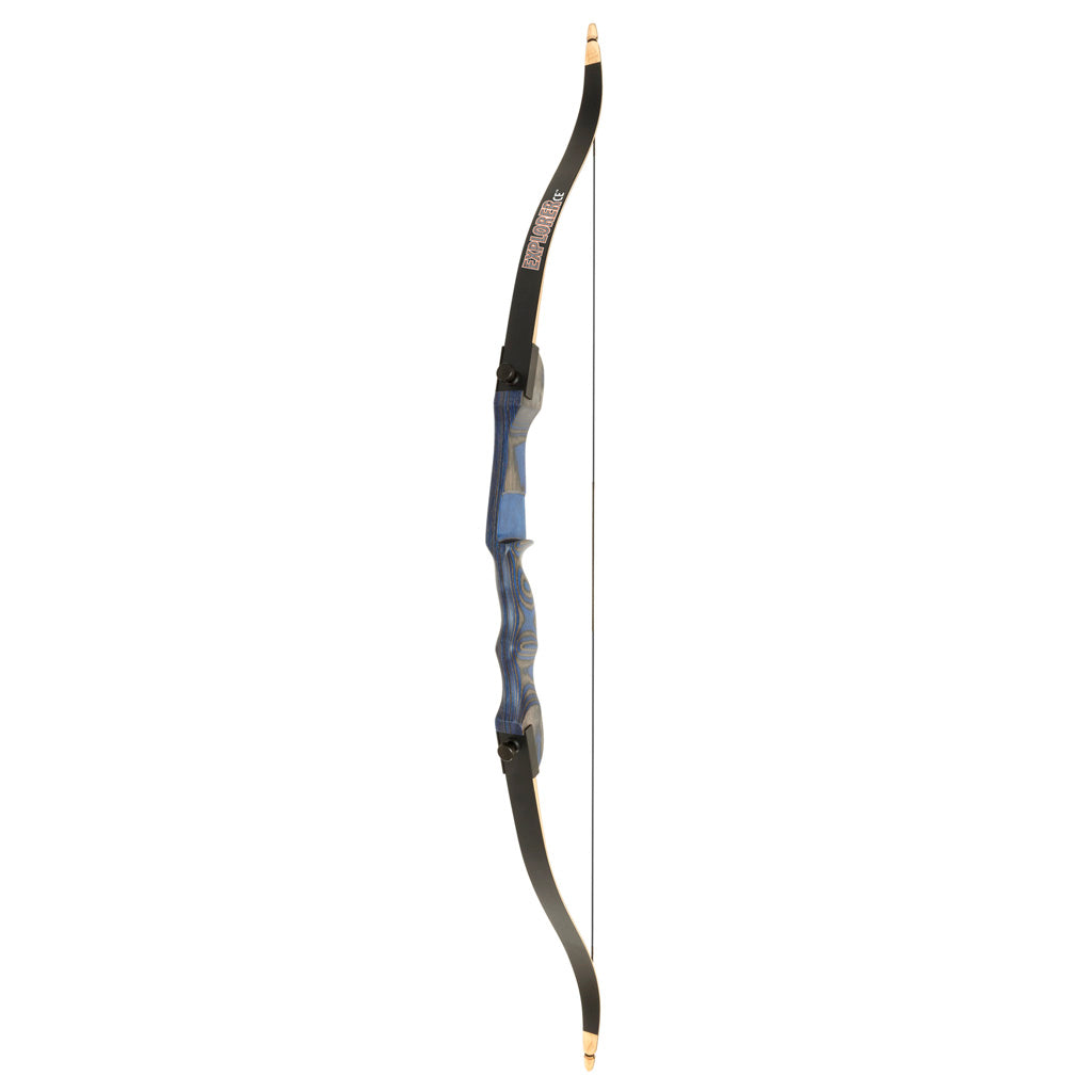 October Mountain Explorer Ce Recurve Bow Blue 54 In. 15 Lbs. Rh