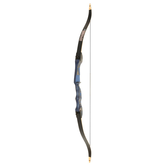 October Mountain Explorer Ce Recurve Bow Blue 54 In. 15 Lbs. Rh